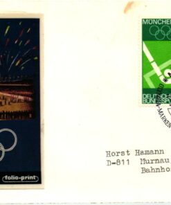Germany, 1972 Olympische Spiele München, SST, FDC Hockey Bogenschießen Olympic Games