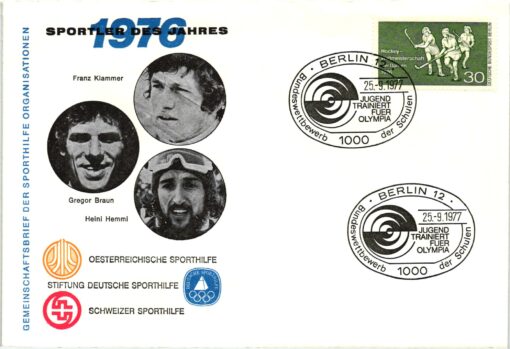 Berlin 1977 Olympische Spiele SST, Jugend trainiert Sporthilfe, Hockey Olympic Games