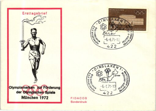 Germany, 1972 Olympische Spiele München,Dinslaken, Fackellauf Austellung Olympic Games
