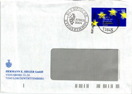 Germany, Athen 2004, Brief Sieger Sommerspiele Olympia, Olympic Games