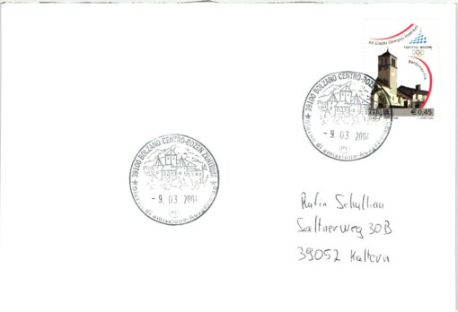 Italy, Torino 2006 4 FDC 2004 Pragelato, Bardonecchia, Sauze d'Oulx Turin, Winterspiele, Olympic Winter Games – Bild 4