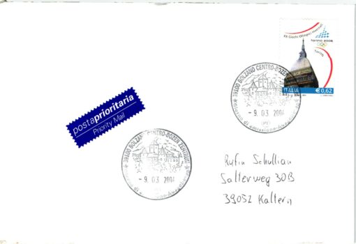Italy, Torino 2006 4 FDC 2004 Pragelato, Bardonecchia, Sauze d'Oulx Turin, Winterspiele, Olympic Winter Games – Bild 3