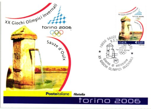 Italy, Torino 2006 4 FDC 2004 Pragelato, Bardonecchia, Sauze d'Oulx Turin, Winterspiele, Olympic Winter Games – Bild 3