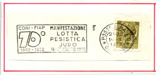 Italy, Lotta Pesistica Judo 1972 Roma, Ringen, Lutte, Wrestle