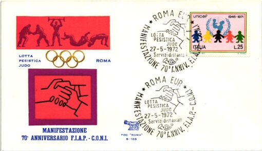 Italy, Roma 1972 Lotta Pesistica Judo, Ringen, Lutte, Wrestle