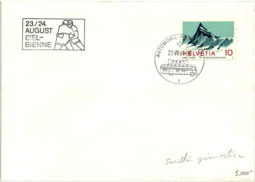 Swiss, Automobil Postbureau 1969 Biel Bienne, Ringen, Lutte, Wrestle