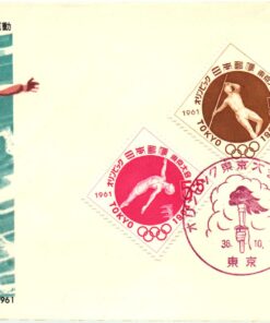 Japan Tokio 1964 Olympic Games, Torch Ringen, Lutte, Wrestle