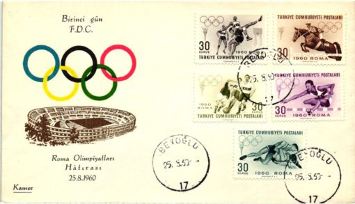 Türkei, Rom 1960 Olympic Games Sport, Ringen, Lutte, Wrestle
