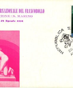 San Marino 1954 FDC Lotta, Riccione, Ringen, Lutte, Wrestle
