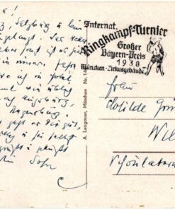 München Ringkampf Turnier Bayern 1938, Ringen, Lutte, Wrestling