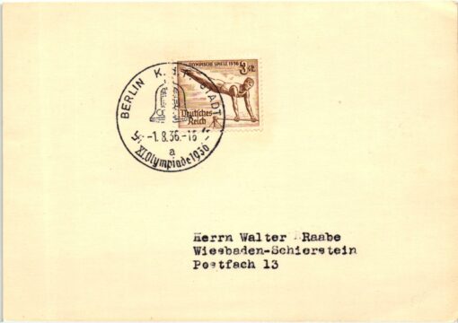Germany Berlin K.d.F. Stadt Olympiade 1936 Olympic Games Gymnastik Turnen