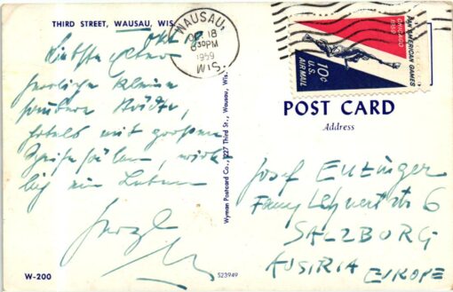 USA Air Mail Torch Relay Pan American Games Chicago 1959
