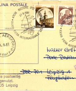 Italy, Riccione Fiera del Francobollo 1981, Vela Surf, Airmail