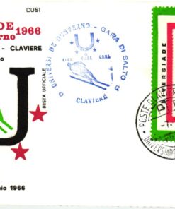 Italia Universiade 1966 Claviere Gara di Salto Vignette Cinderella SST