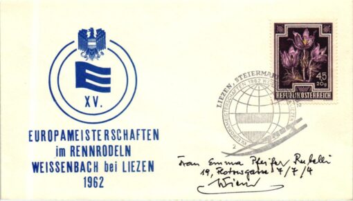 Austria, Europameisterschaften Rennrodlen Weissenbach Liezen 1962, Luge Rodeln Wintersport