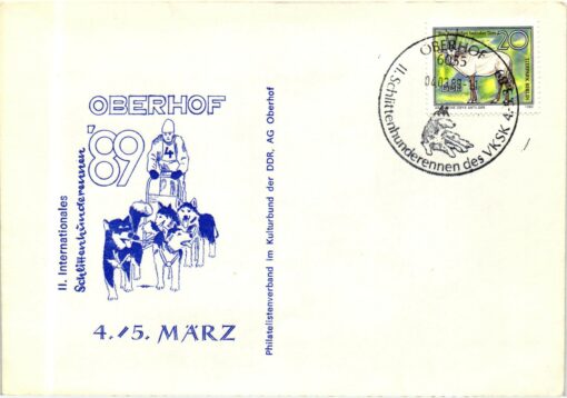 DDR Oberhof Schlittenhunderennen, sled dog race 1989