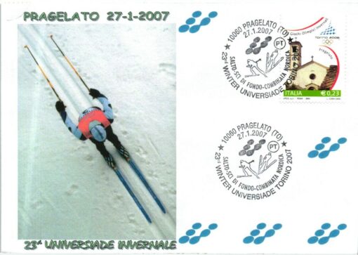 Italia Winter Universiade Torino 2007 Pragelato Salto Sci Fondo combinata nordica skiing ski jumping