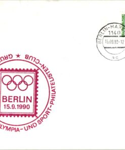 DDR Gründungsversammlung Olympia Sport Philatelisten Berlin 1990