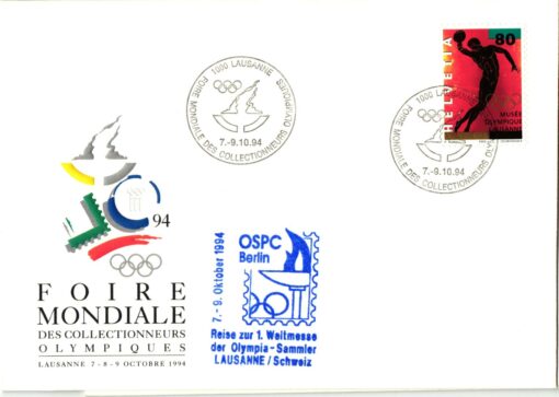 Olympic Collectors Fair Lausanne 1994 OSPC Berlin Olympiasammler Schweiz
