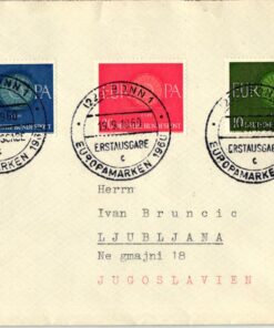Germany, Europa 1960 FDC, Bonn Mi. 337-339
