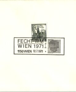 Austria, Wien Fecht WM 1971 Escrime Scherma