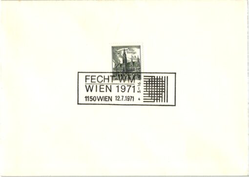 Austria, Wien Fecht WM 1971 Escrime Scherma