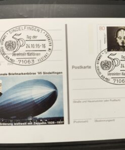 Deutschland PSo 40 Film 1995 Sindelfingen '95 Zeppelin SST Sindelfingen Tag Vereinten Nationen