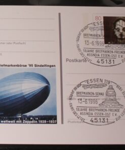 Deutschland PSo 40 Film 1995 Sindelfingen '95 Zeppelin SST Essen Fahrt LZ 127 Leipziger Messe 1936 Zeppelin
