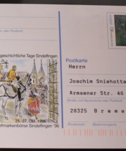 Deutschland PSo 44 Paula Modersohn-Becker 1996 Sindelfingen '96 SST gelaufen ohne Stempel