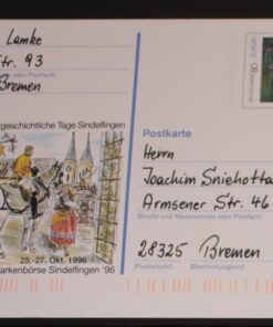 Deutschland PSo 44 Paula Modersohn-Becker 1996 Sindelfingen '96 SST gelaufen ohne Stempel