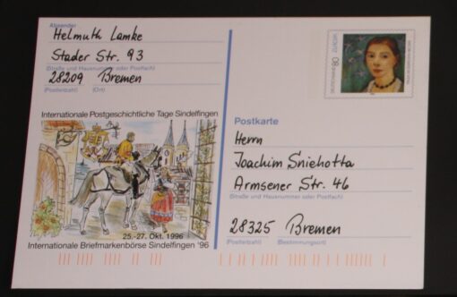 Deutschland PSo 44 Paula Modersohn-Becker 1996 Sindelfingen '96 SST gelaufen ohne Stempel