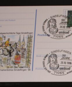 Deutschland PSo 44 Paula Modersohn-Becker 1996 Sindelfingen '96 SST Sindelfingen 50 Jahre UNICEF
