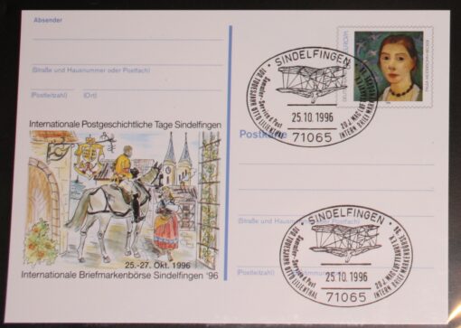 Deutschland PSo 44 Paula Modersohn-Becker 1996 Sindelfingen '96 SST Sindelfingen Otto Lilienthal 