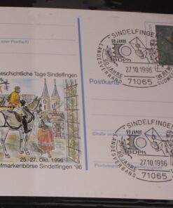 Deutschland PSo 44 Paula Modersohn-Becker 1996 Sindelfingen '96 SST Sindelfingen BDPh Landesverband Briefträger