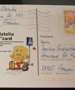 Deutschland PSo 45 Für den Sport 1997 Philatelia mit T'Card Bedarfsverwendung 