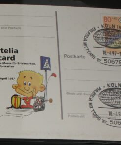Deutschland PSo 45 Für den Sport 1997 Philatelia mit T'Card SST Köln ifsda Generalversammlung