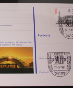 Deutschland PSo 47 Messe Leipzig 1997 Messeprivileg SST Leipzig Bdph Bundestag Sachsen