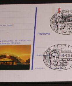 Deutschland PSo 47 Messe Leipzig 1997 Messeprivileg SST Leipzig Johann Wolfgang v. Goethe