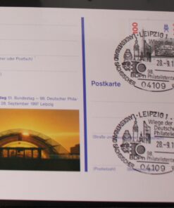 Deutschland PSo 47 Messe Leipzig 1997 Messeprivileg SST Leipzig Bdph Wiege Philatelie Sachsen