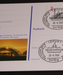 Deutschland PSo 47 Messe Leipzig 1997 Messeprivileg SST Leipzig Neues Rathaus