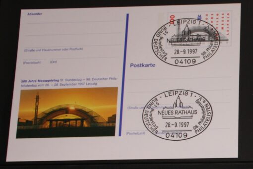 Deutschland PSo 47 Messe Leipzig 1997 Messeprivileg SST Leipzig Neues Rathaus