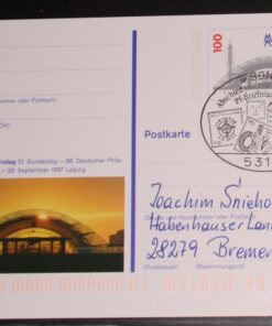 Deutschland PSo 47 Messe Leipzig 1997 Messeprivileg SST Garmisch Partenkirchen Alpspitze Philatelistentag 2002