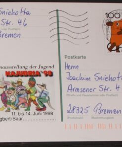 Deutschland PSo 53 Die Maus 1998 Najubria '98 Bedarfsverwendung 