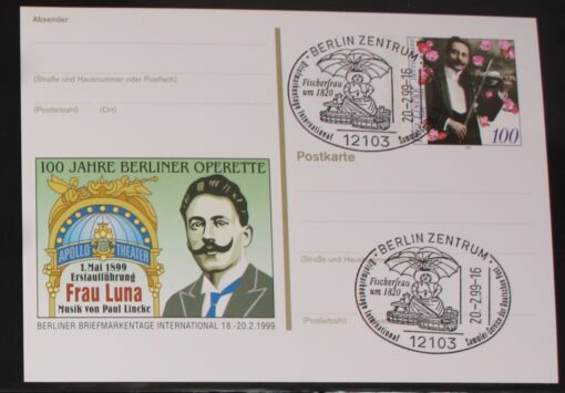 Deutschland PSo 57 Paul Lincke 1996 Berliner Operette Frau Luna SST Berlin Fischerfrau 1820 - 1999