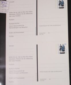 Deutschland DP4 II Goethe Schiller   postfrisch Post Abkürzung Postfach
