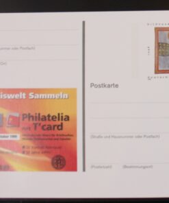 Deutschland PSo 61 Hildegard von Bingen 1999 Philatelia mit T'Card 1999 postfrisch