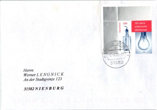 Deutschland 2004 FDC TST Mi. 2395 elektrische Glühbirne Göbel