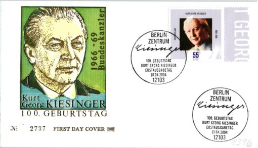 Deutschland 2004 FDC SST Mi. 2396 Kurt Georg Kiesinger