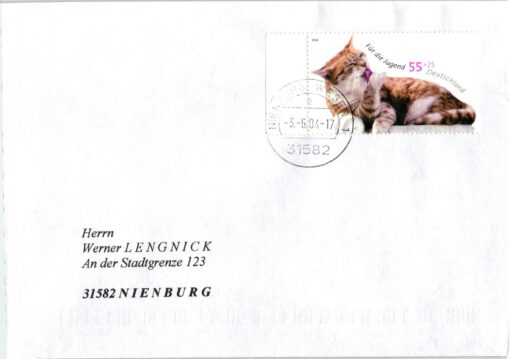 Deutschland 2004 FDC TST Mi. 2405 Jugend Katzen