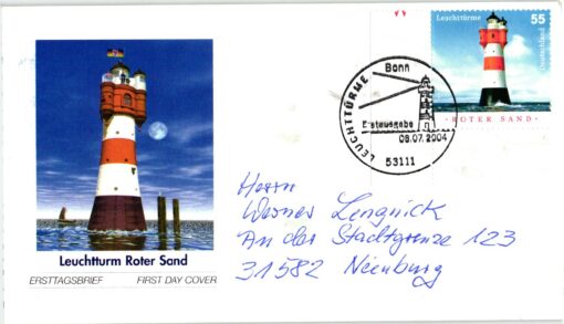 Deutschland 2004 FDC SST Mi. 2410 Leuchttürme Roter Sand